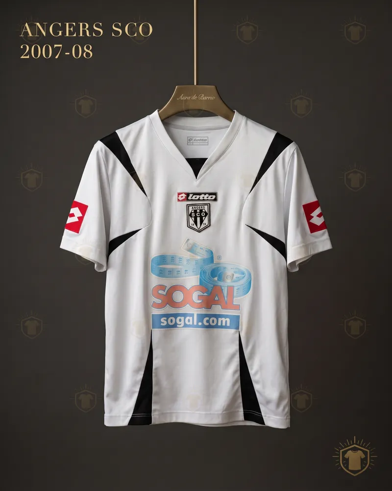 Camiseta local 2007–08 de Angers SCO (recreación)