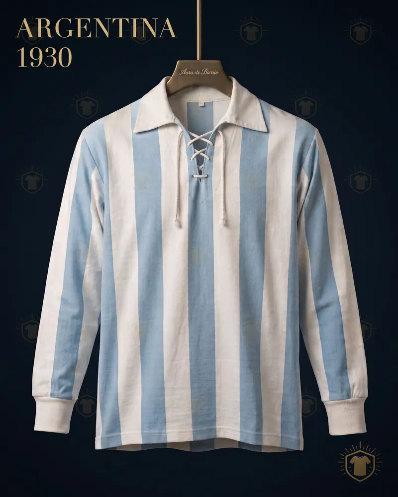 Camiseta local 1930 de Argentina (recreación)