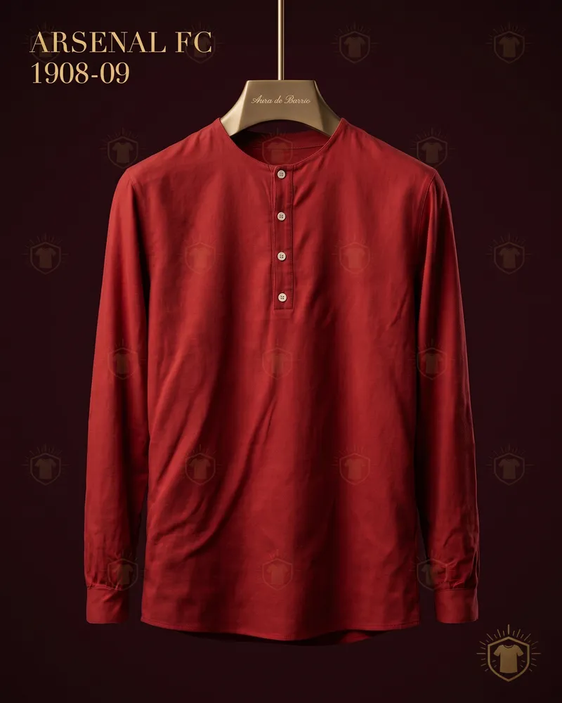 Camiseta local 1908–09 de Arsenal (recreación)