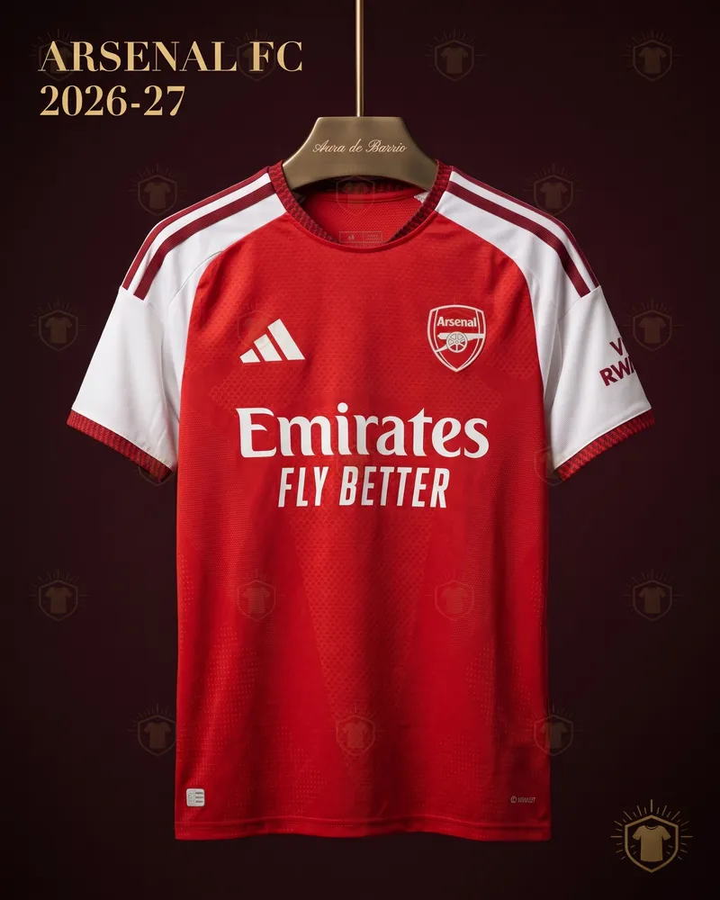 Camiseta local 2026–27 de Arsenal (recreación)