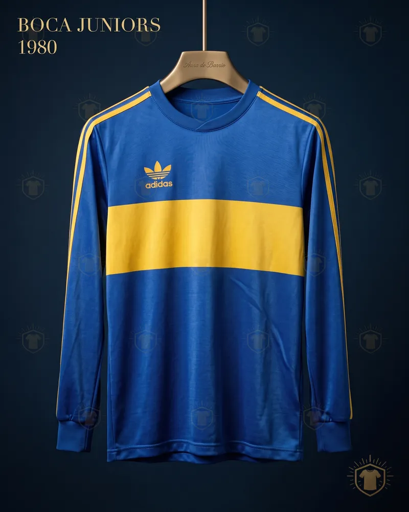 Camiseta local 1980 de Boca Juniors (recreación)