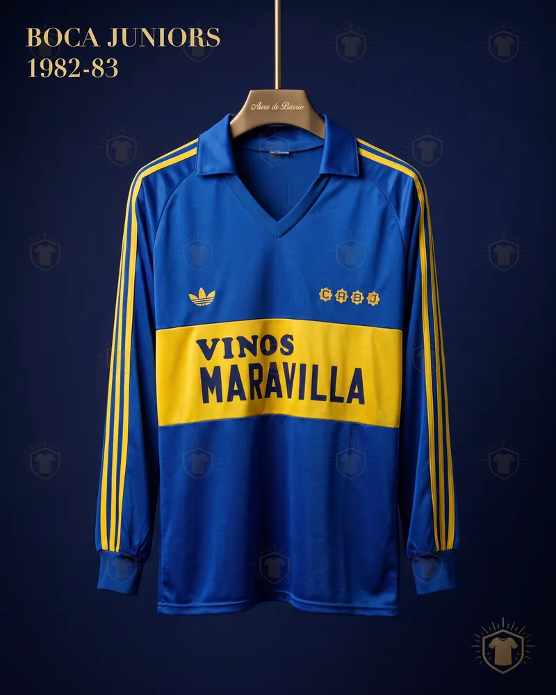 Camiseta local 1982–83 de Boca Juniors (recreación)