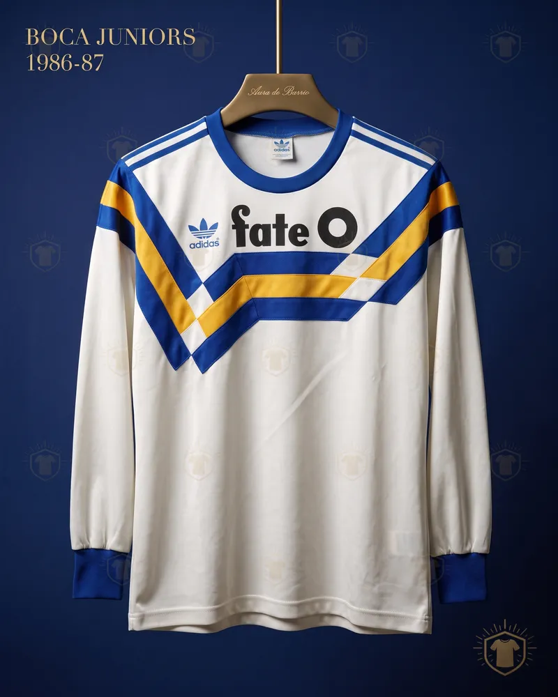 Camiseta visitante 1986–87 de Boca Juniors (recreación)