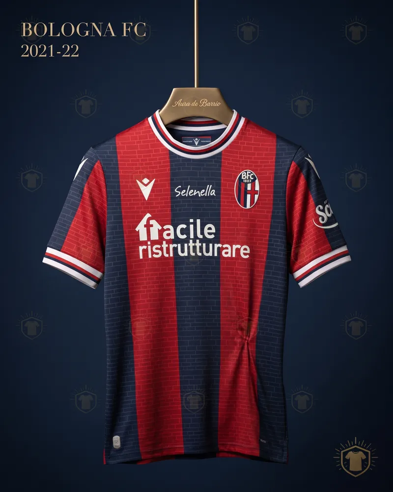 Camiseta local 2021–22 de Bologna (recreación)