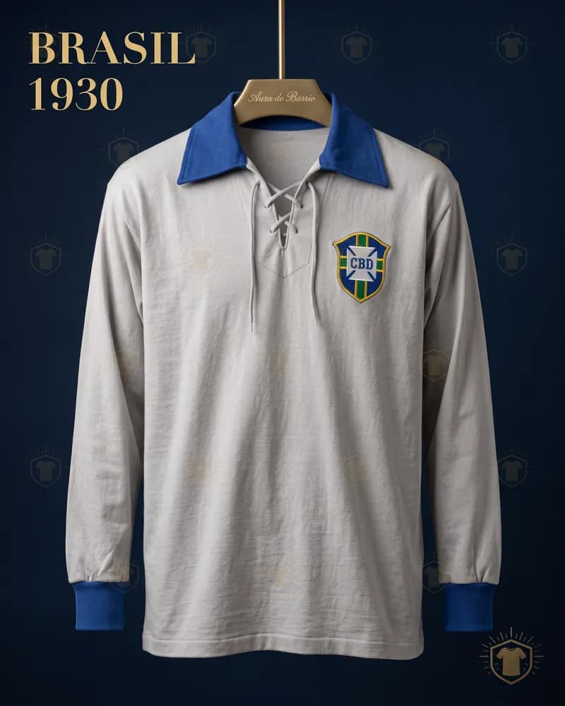 Camiseta local 1930 de Brasil (recreación)