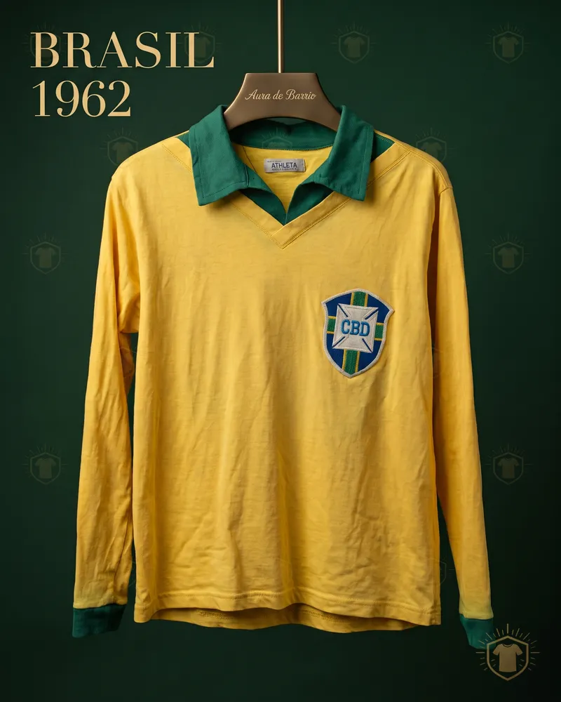 Camiseta local 1962 de Brasil (recreación)