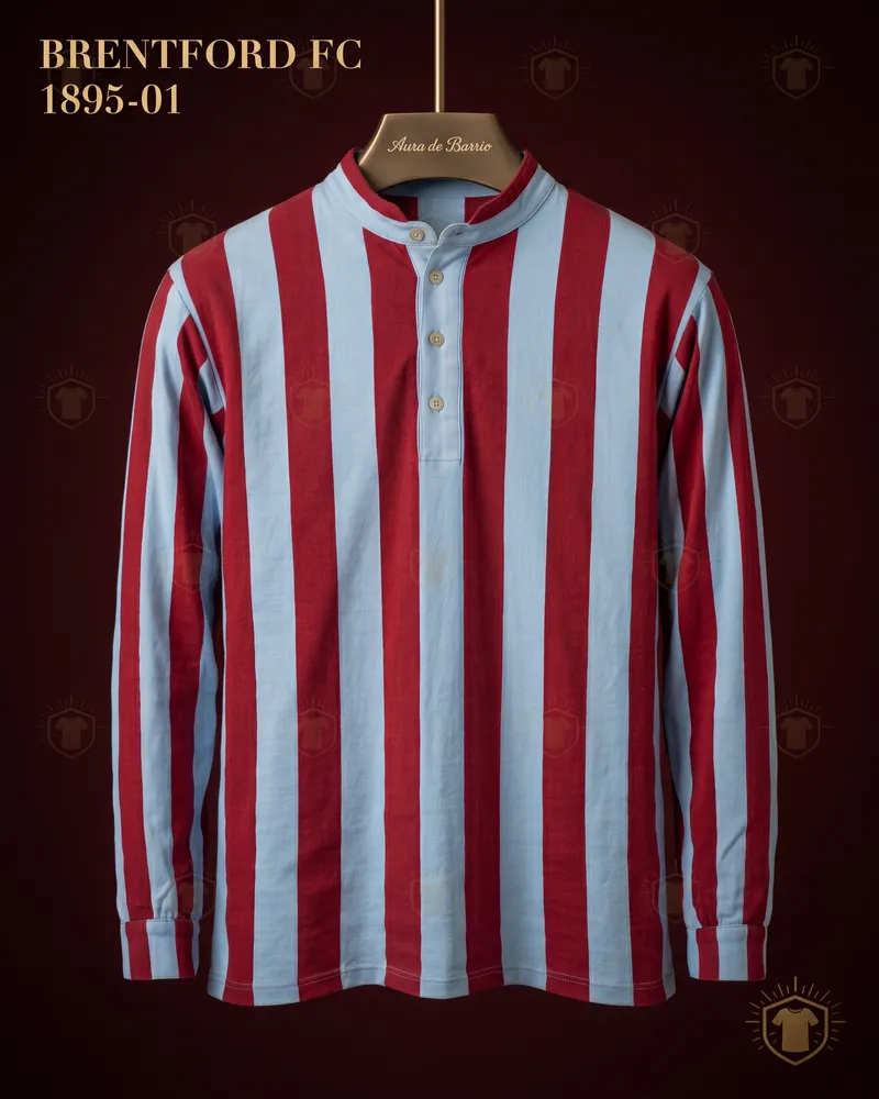 Camiseta local 1895–01 de Brentford FC (recreación)