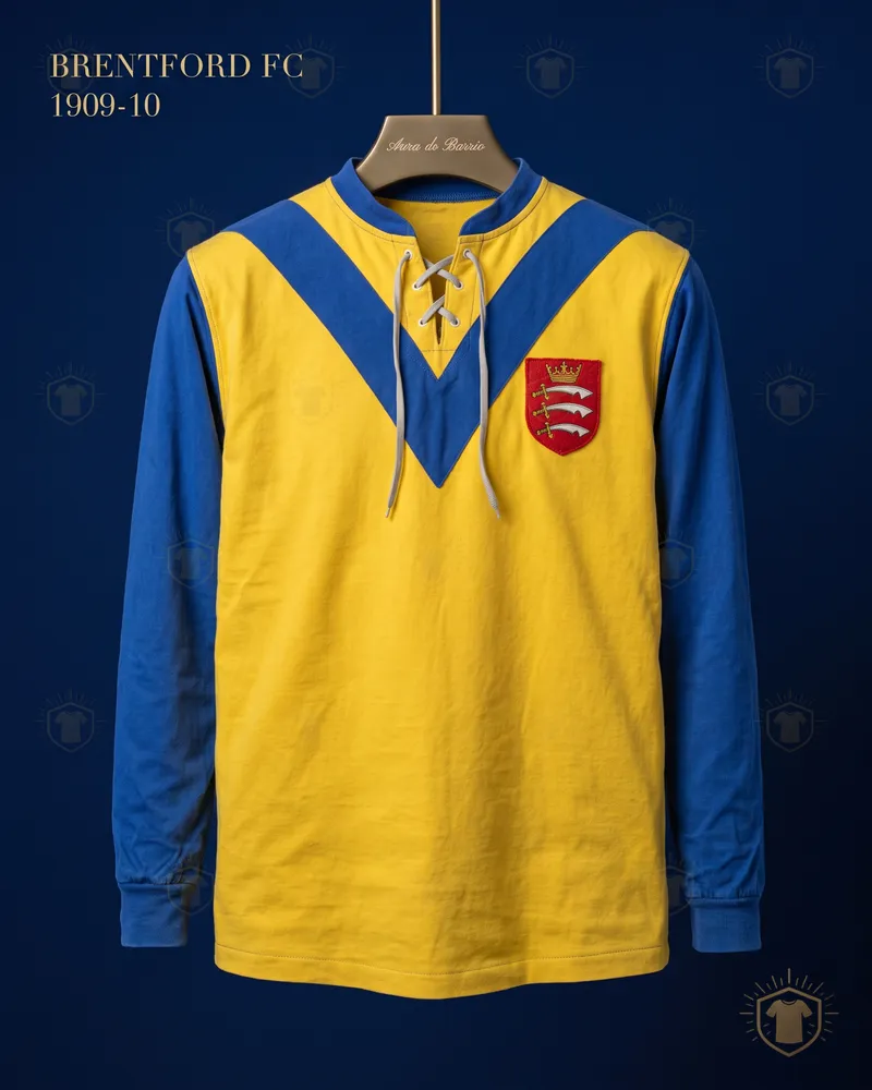 Camiseta local 1909–10 de Brentford FC (recreación)