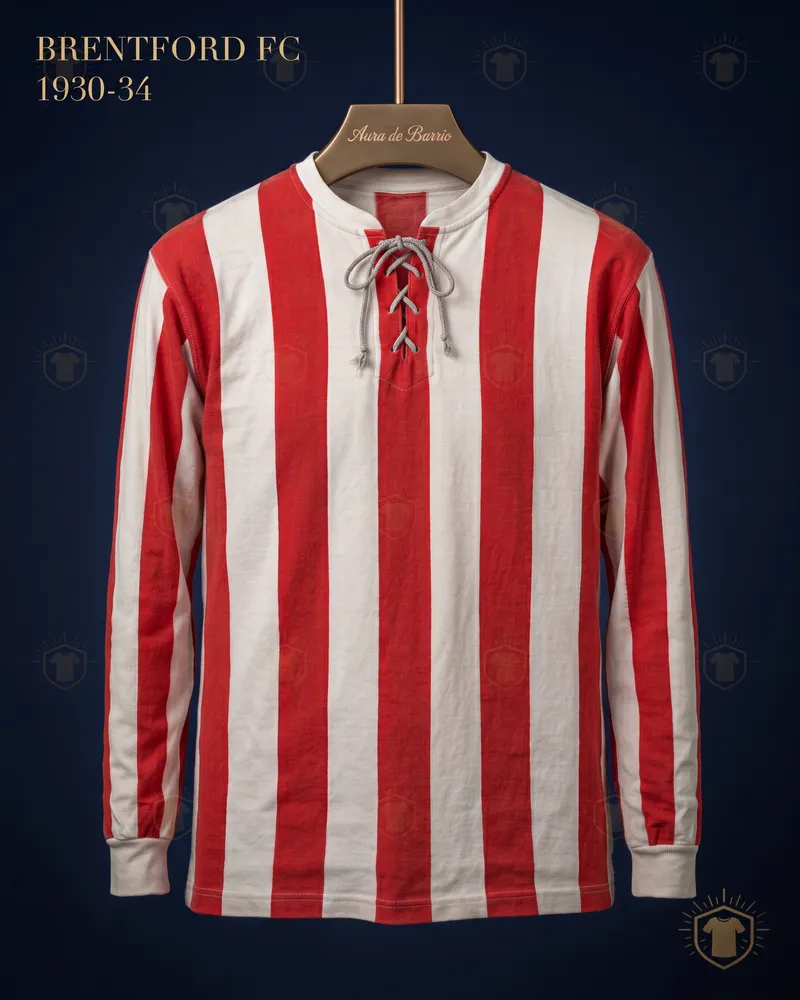 Camiseta local 1930–34 de Brentford FC (recreación)