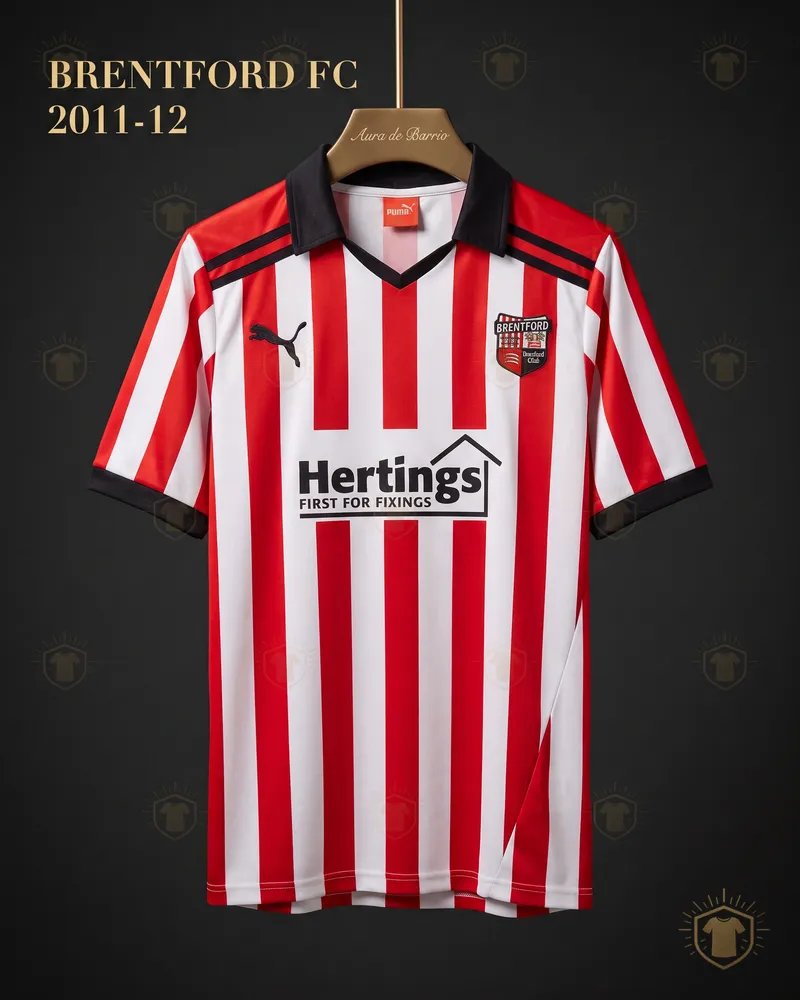 Camiseta local 2011–12 de Brentford FC (recreación)
