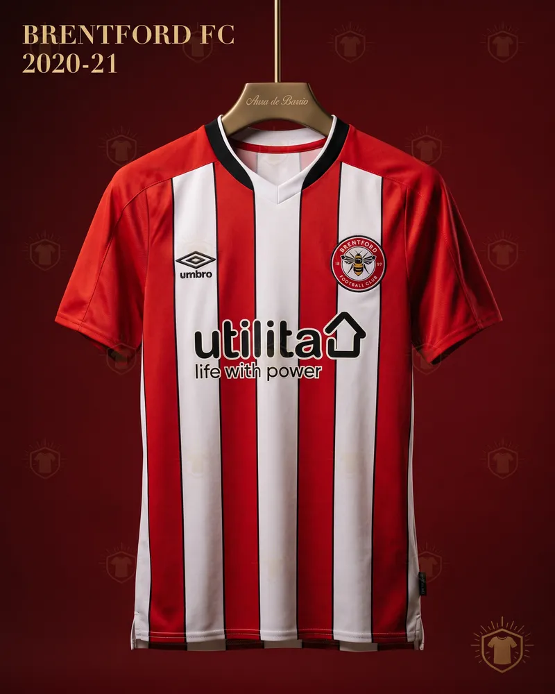 Camiseta local 2020–21 de Brentford FC (recreación)