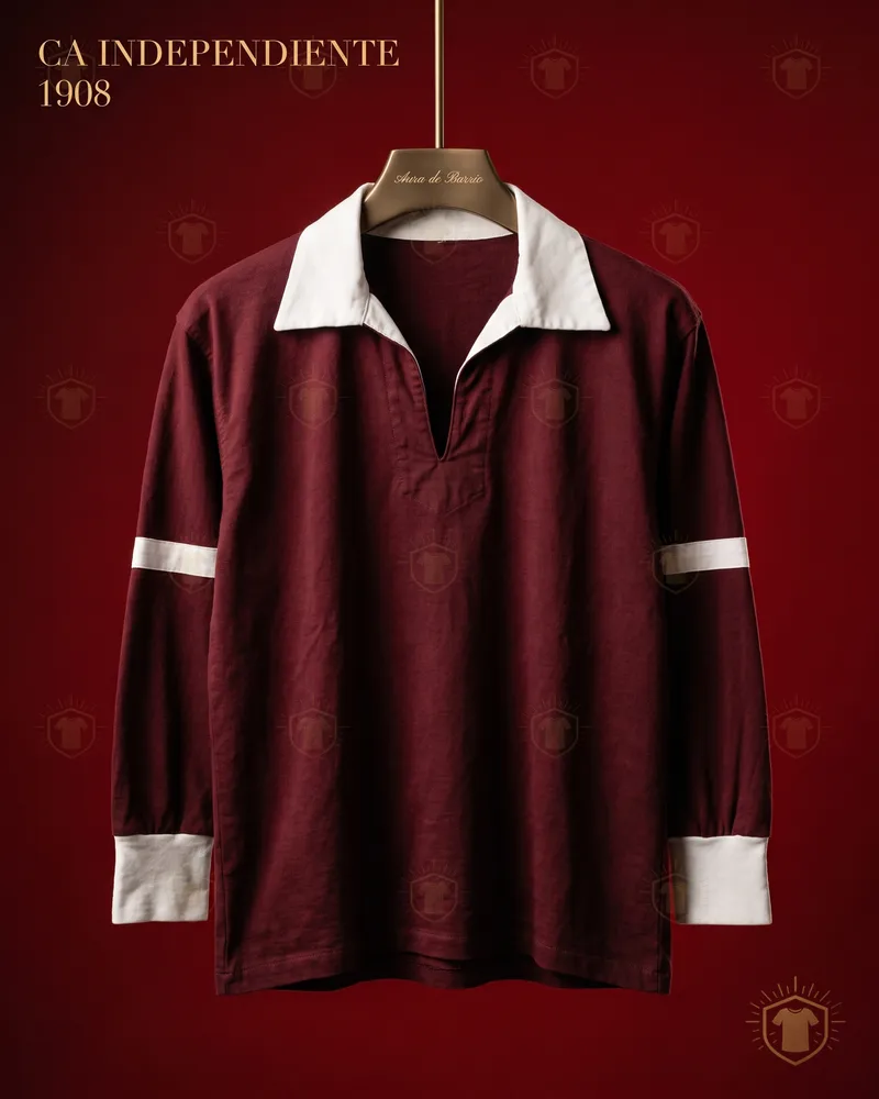 Camiseta local 1908 de CA Independiente (recreación)
