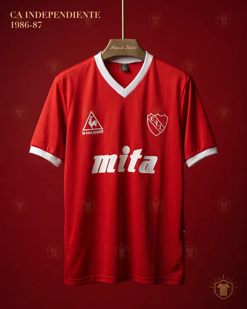 Camiseta local 1986–87 de CA Independiente (recreación)