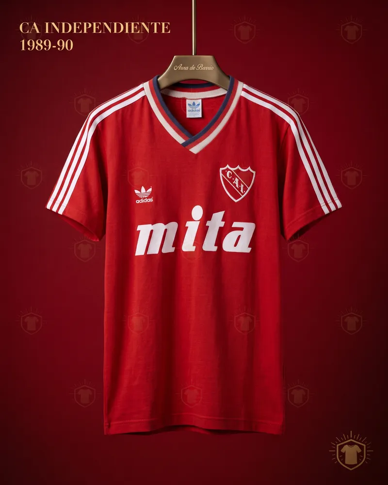 Camiseta local 1989–90 de CA Independiente (recreación)