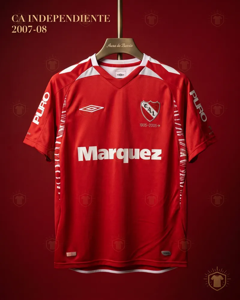 Camiseta local 2007–08 de CA Independiente (recreación)