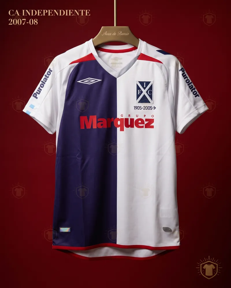 Camiseta visitante 2007–08 de CA Independiente (recreación)