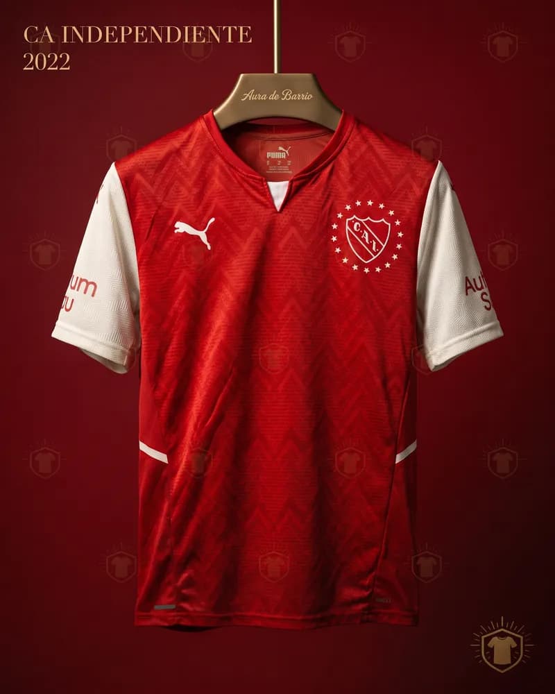 Camiseta local 2021–22 de CA Independiente (recreación)