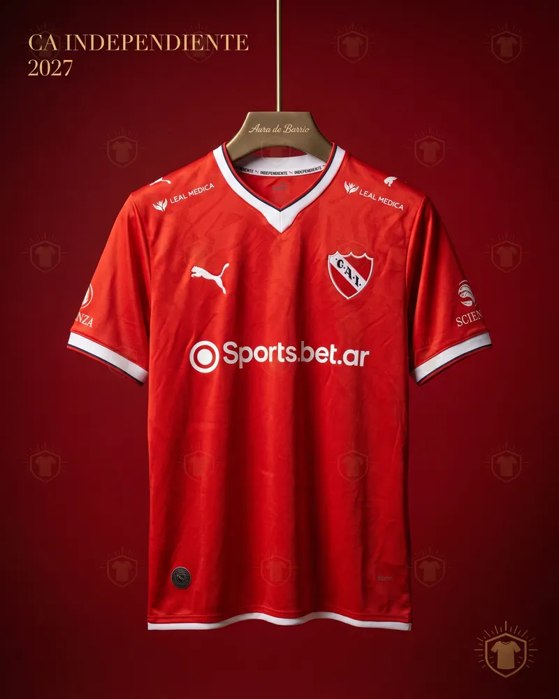 Camiseta local 2026–27 de CA Independiente (recreación)