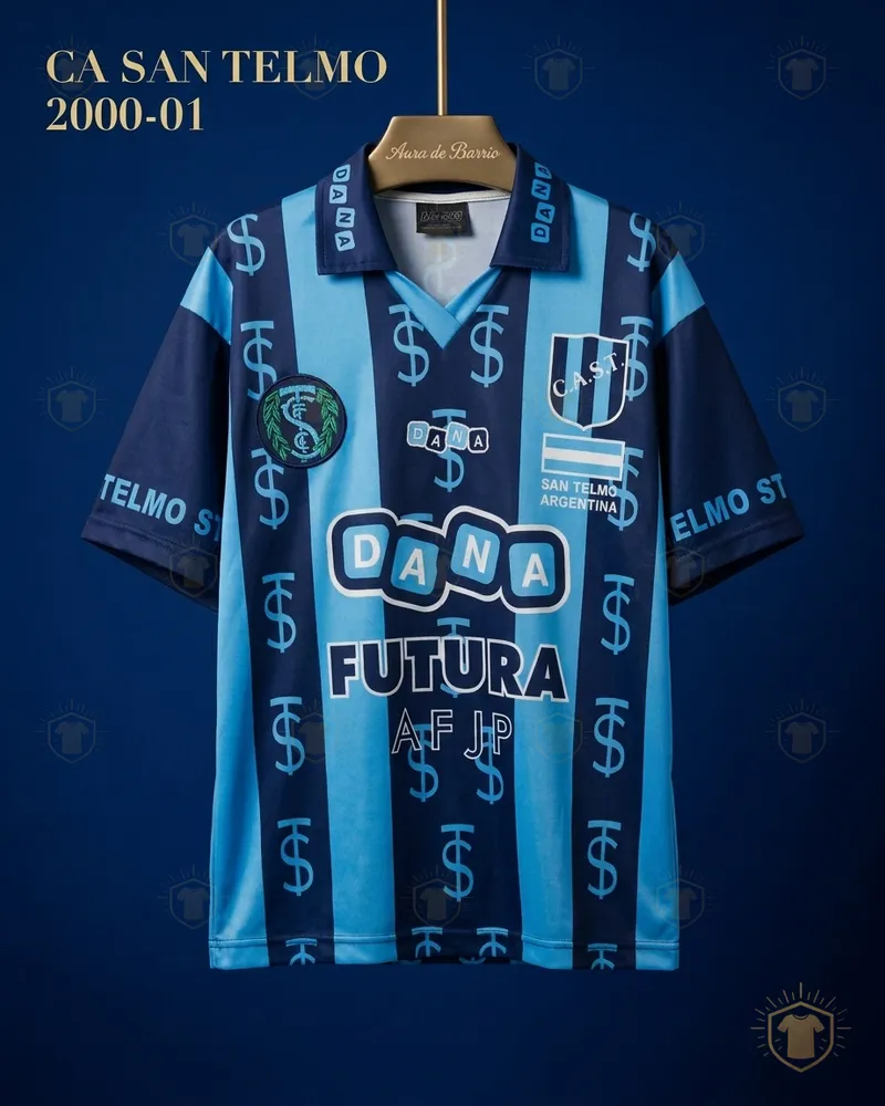 Camiseta local 2000–01 de CA San Telmo (recreación)