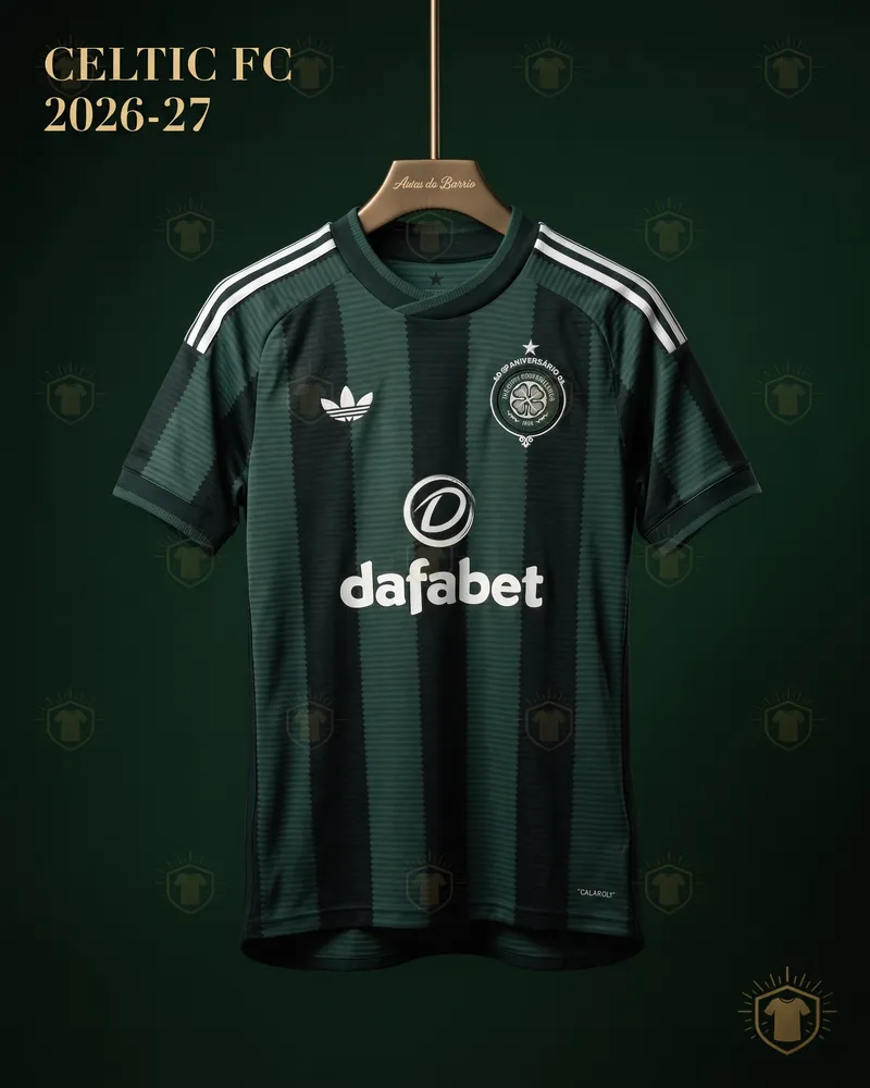 Camiseta visitante 2026–27 de Celtic (recreación)