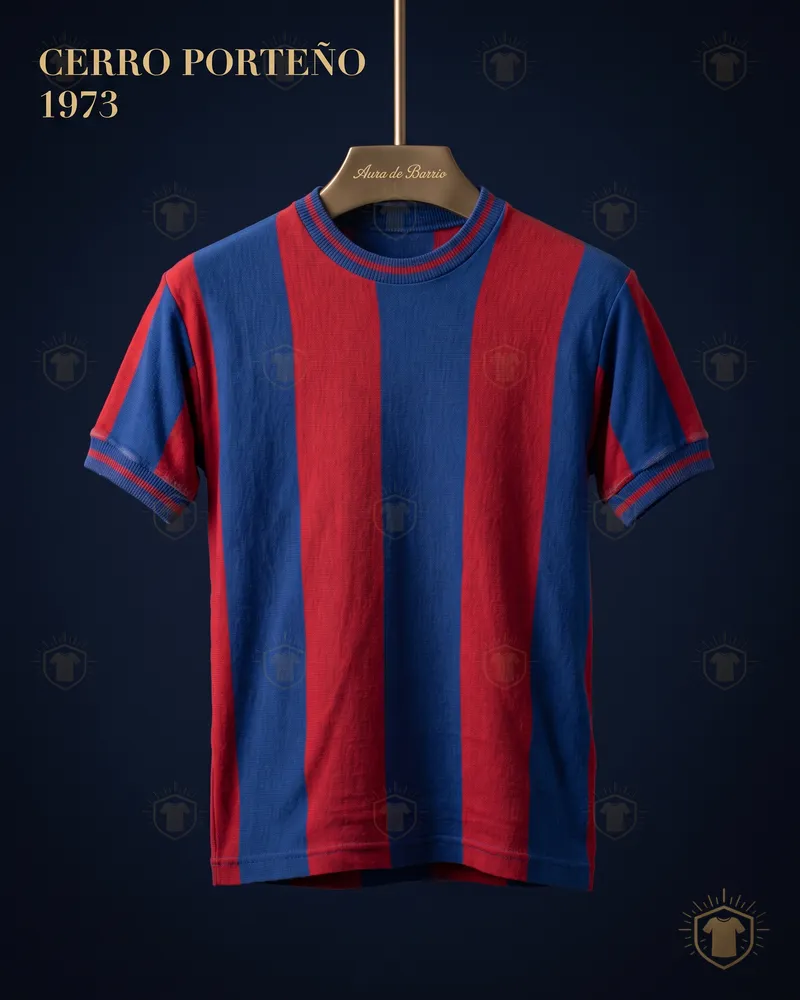 Club Cerro Porteño 1973 home shirt (recreation)