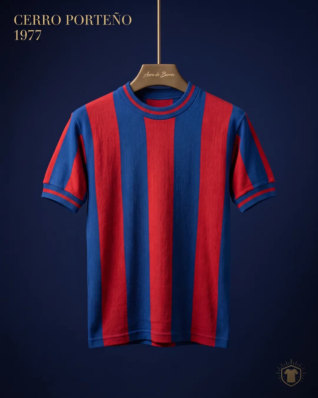 Camiseta local 1977 de Club Cerro Porteño (recreación)
