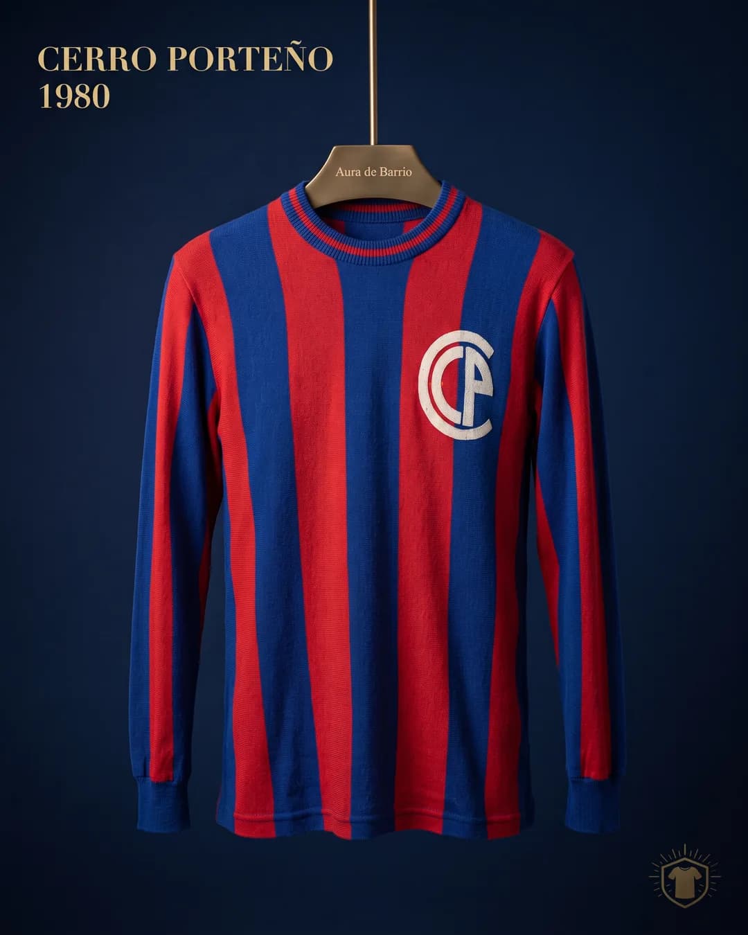 Camiseta local 1980 de Club Cerro Porteño (recreación)