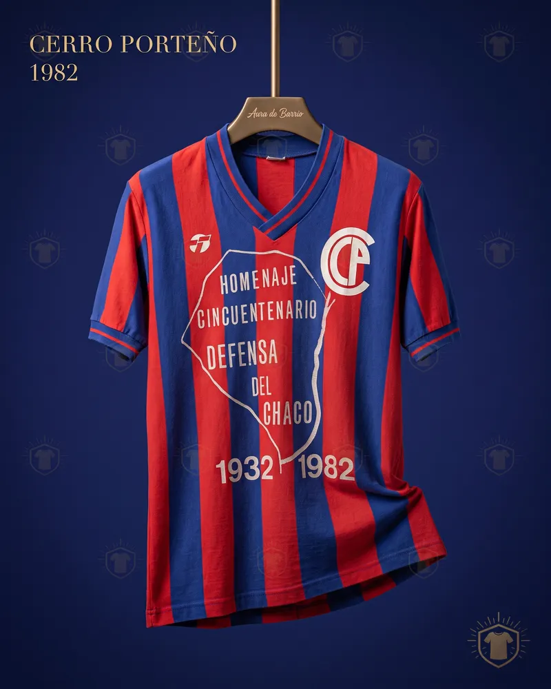 Club Cerro Porteño 1982 home shirt (recreation)