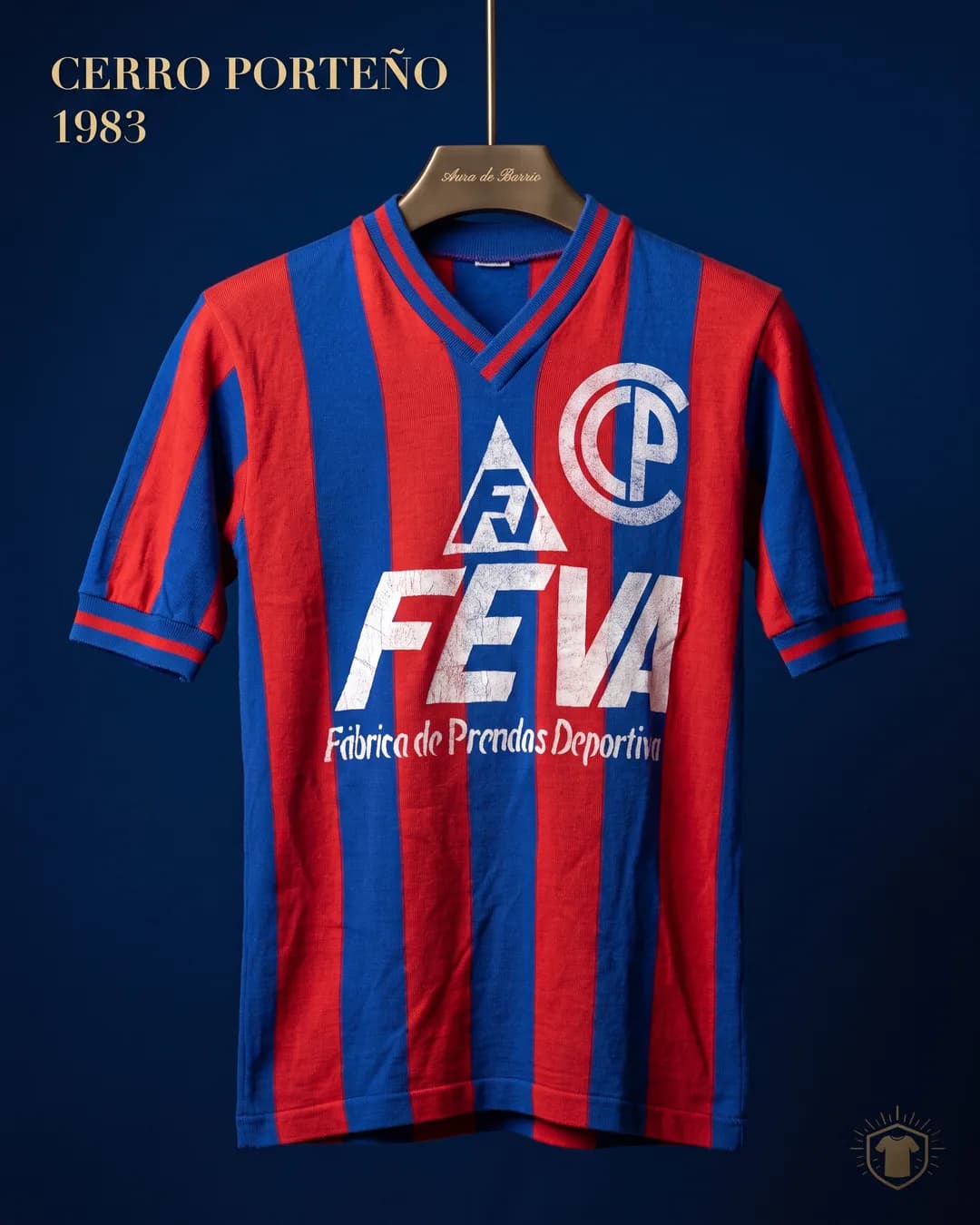 Camiseta local 1983 de Club Cerro Porteño (recreación)