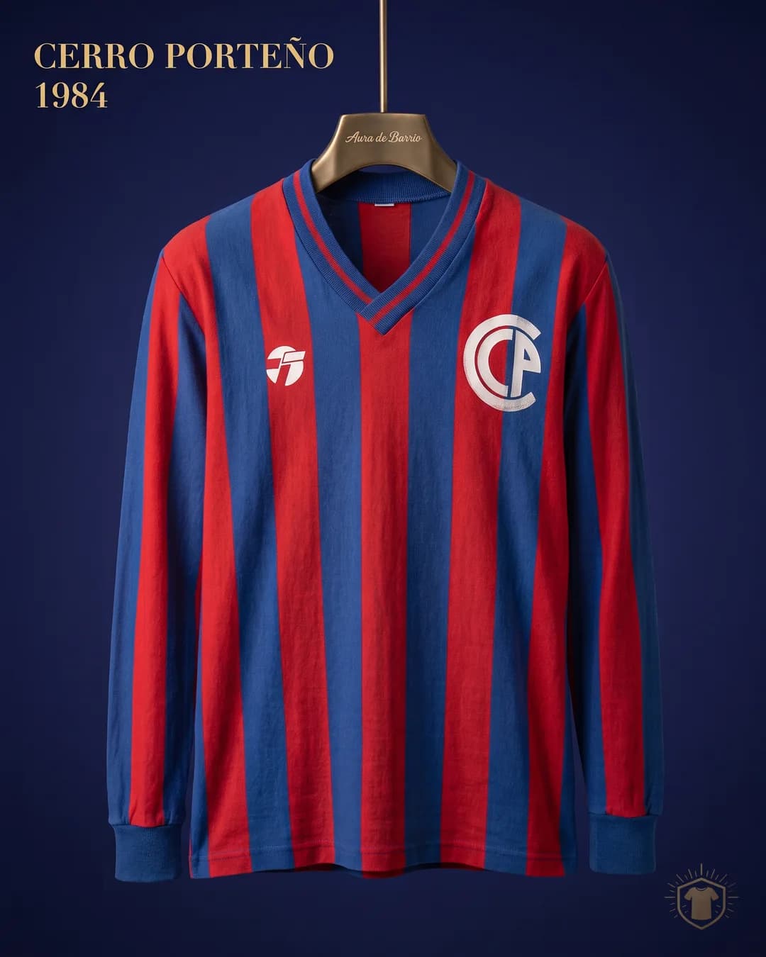 Camiseta local 1984 de Club Cerro Porteño (recreación)