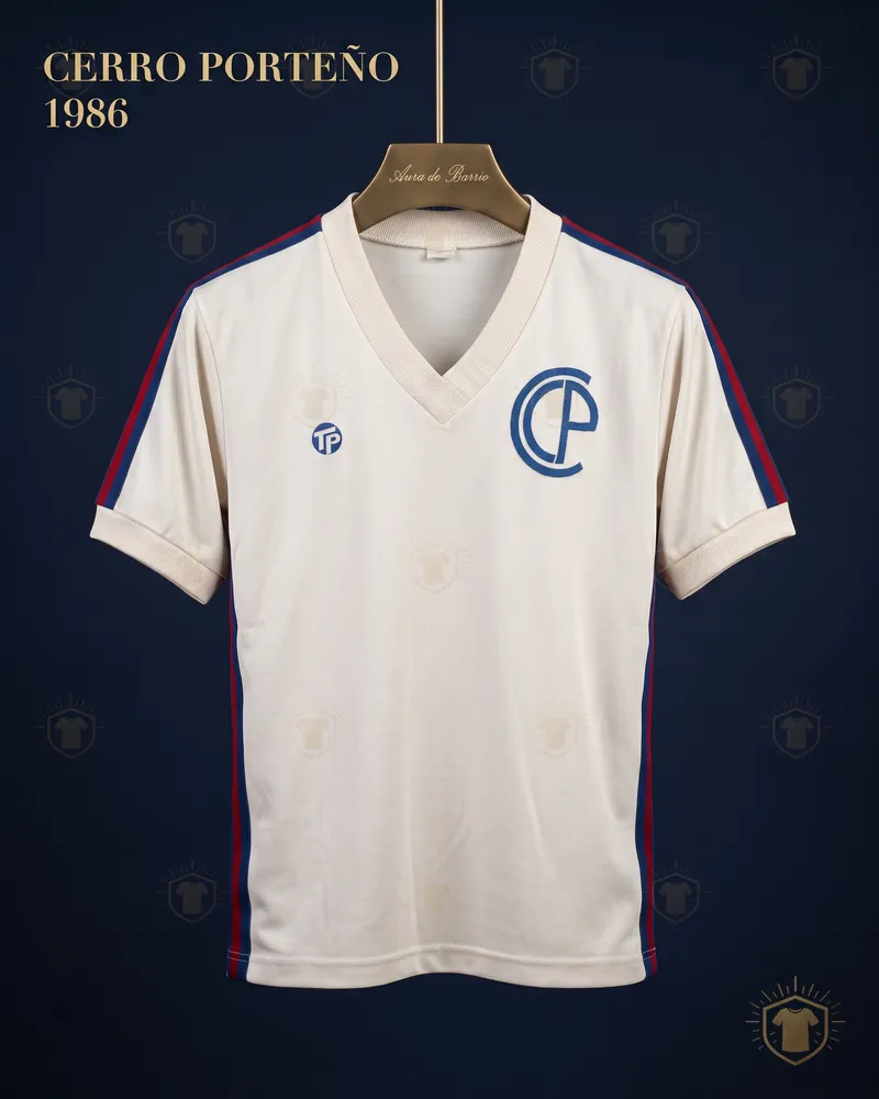 Club Cerro Porteño 1986 away shirt (recreation)