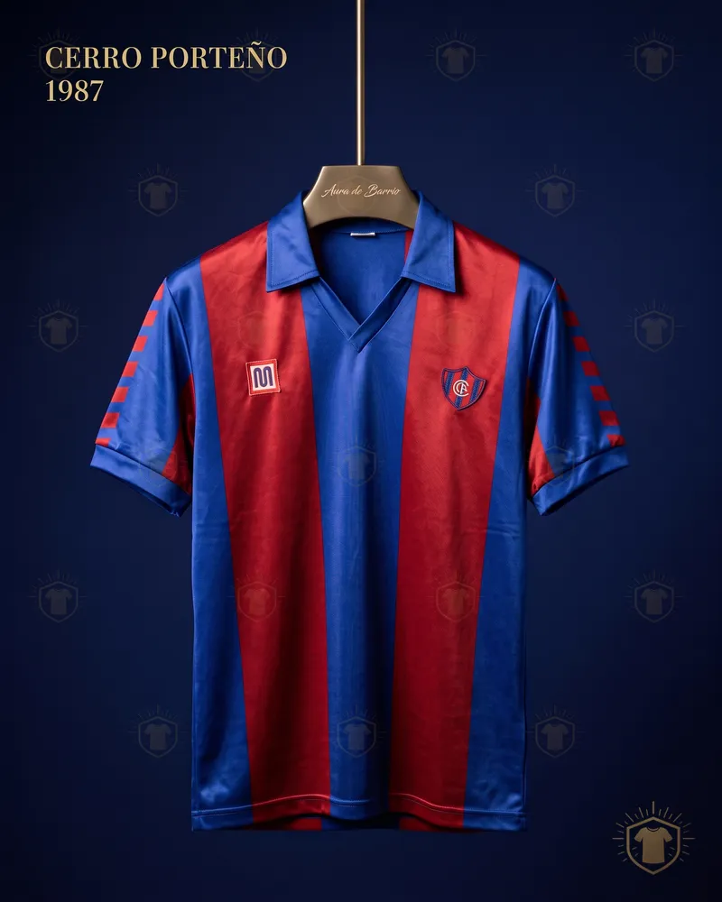 Club Cerro Porteño 1987 home shirt (recreation)