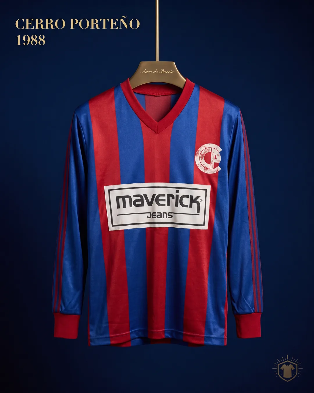 Camiseta local 1988 de Club Cerro Porteño (recreación)