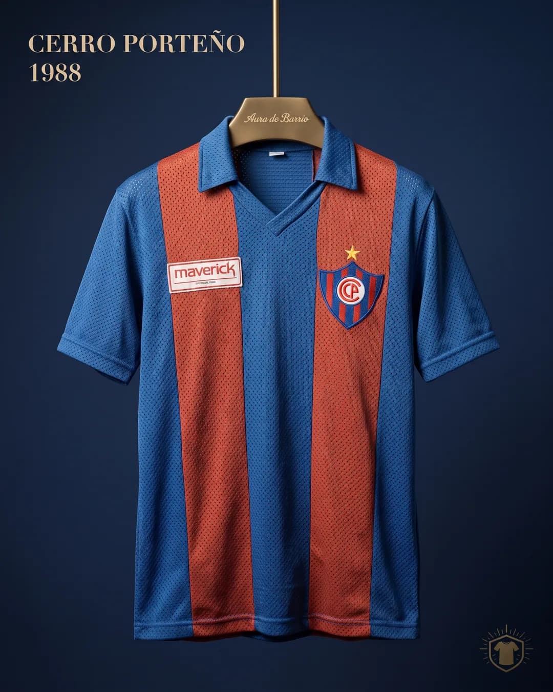 Camiseta local 1988 de Club Cerro Porteño (recreación)