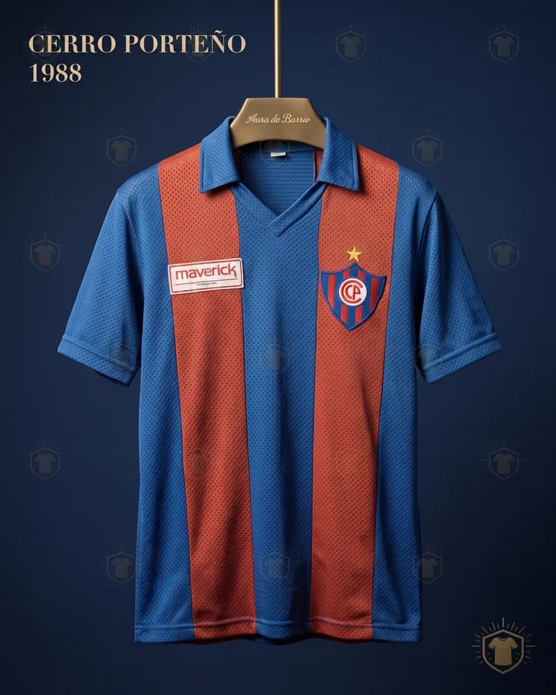 Club Cerro Porteño 1988 home shirt (recreation)