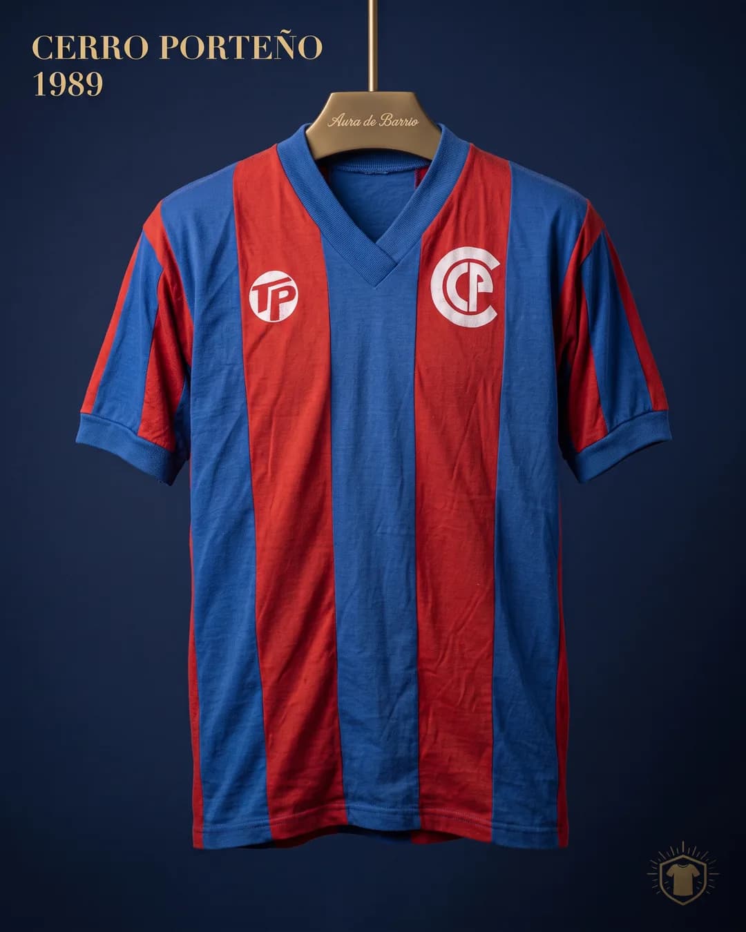 Camiseta local 1989 de Club Cerro Porteño (recreación)