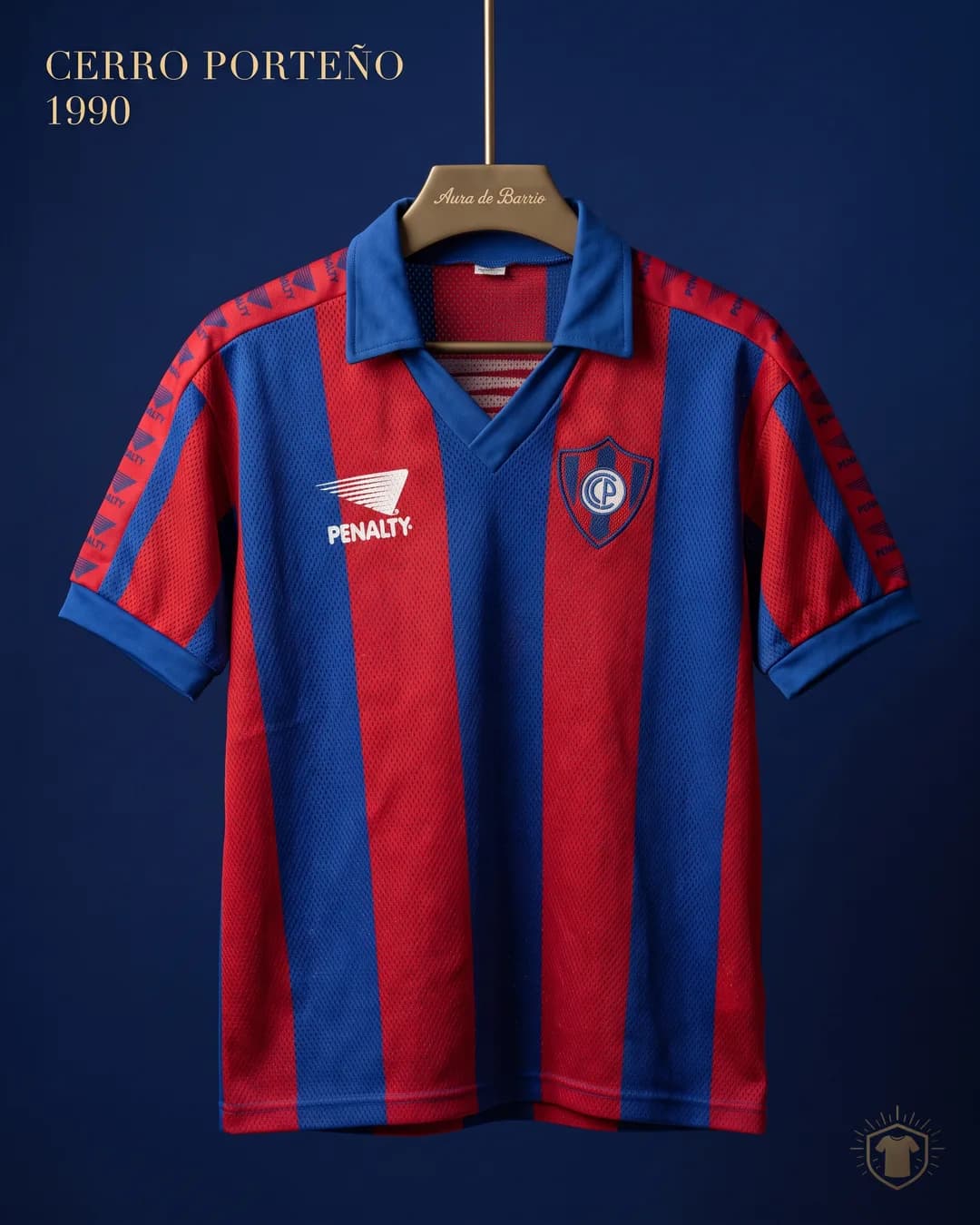 Camiseta local 1990 de Club Cerro Porteño (recreación)