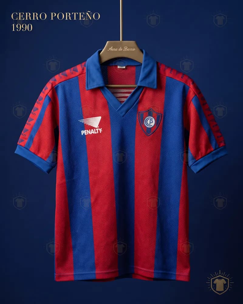 Club Cerro Porteño 1990 home shirt (recreation)