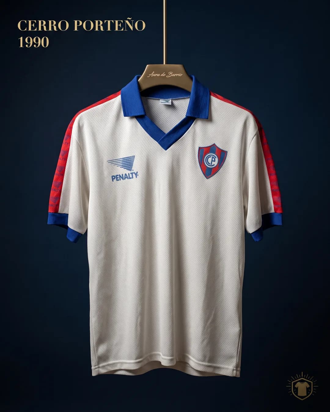 Camiseta visitante 1990 de Club Cerro Porteño (recreación)