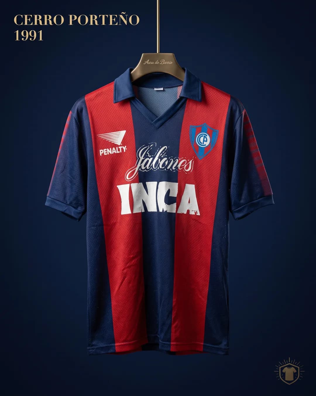 Camiseta local 1991 de Club Cerro Porteño (recreación)