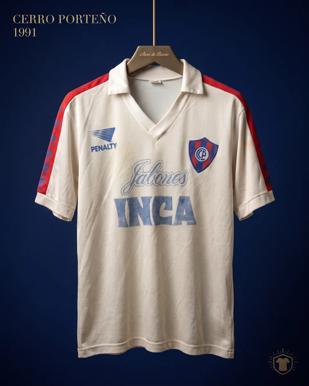 Camiseta visitante 1991 de Club Cerro Porteño (recreación)