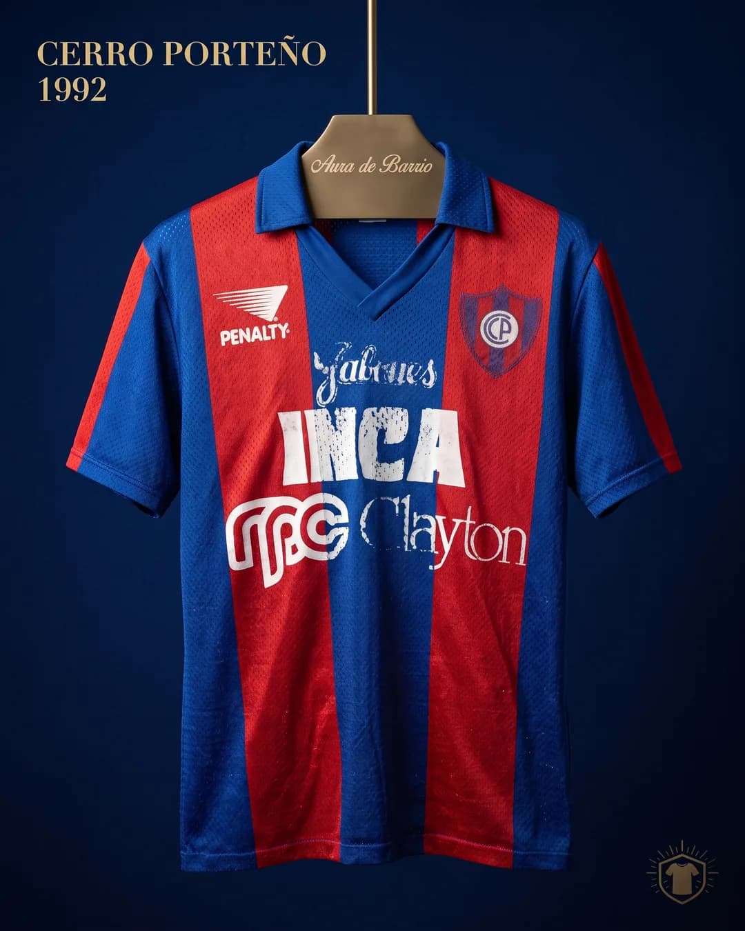 Camiseta local 1992 de Club Cerro Porteño (recreación)