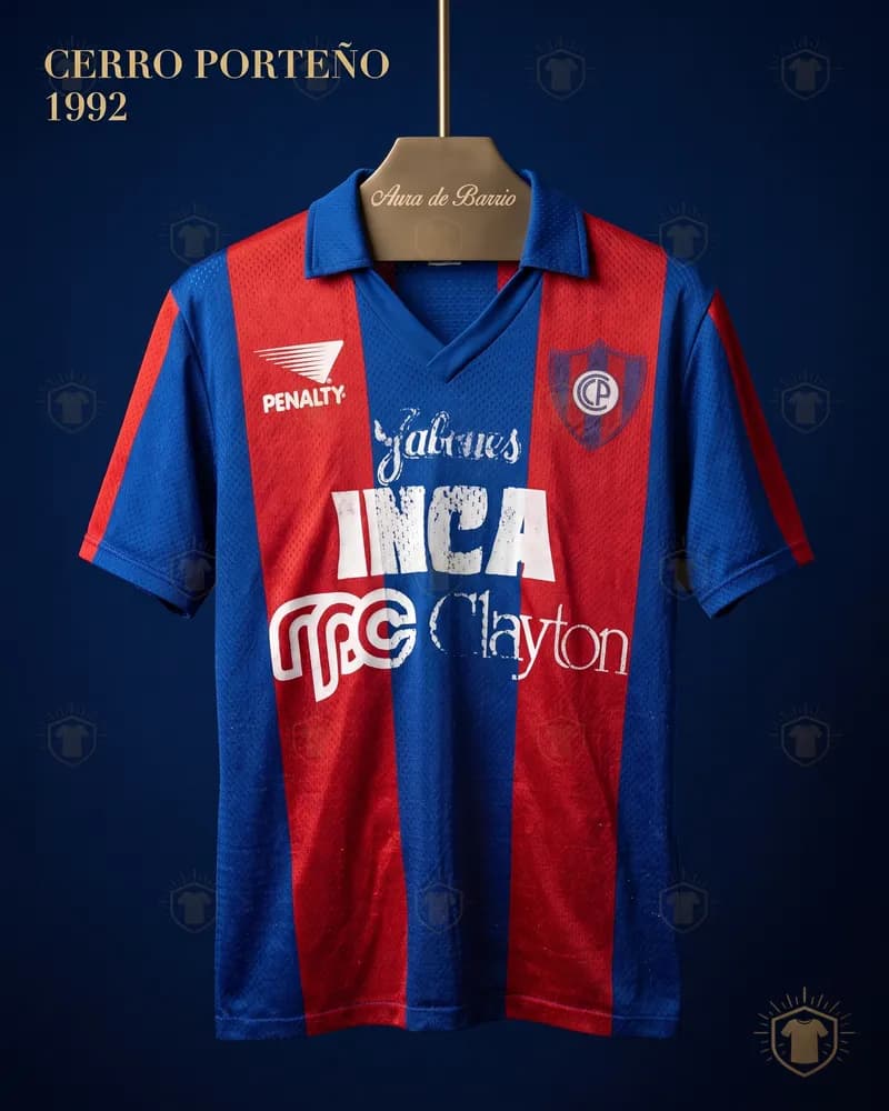 Club Cerro Porteño 1992 home shirt (recreation)