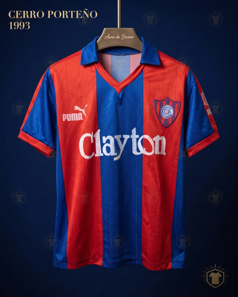 Club Cerro Porteño 1993 home shirt (recreation)