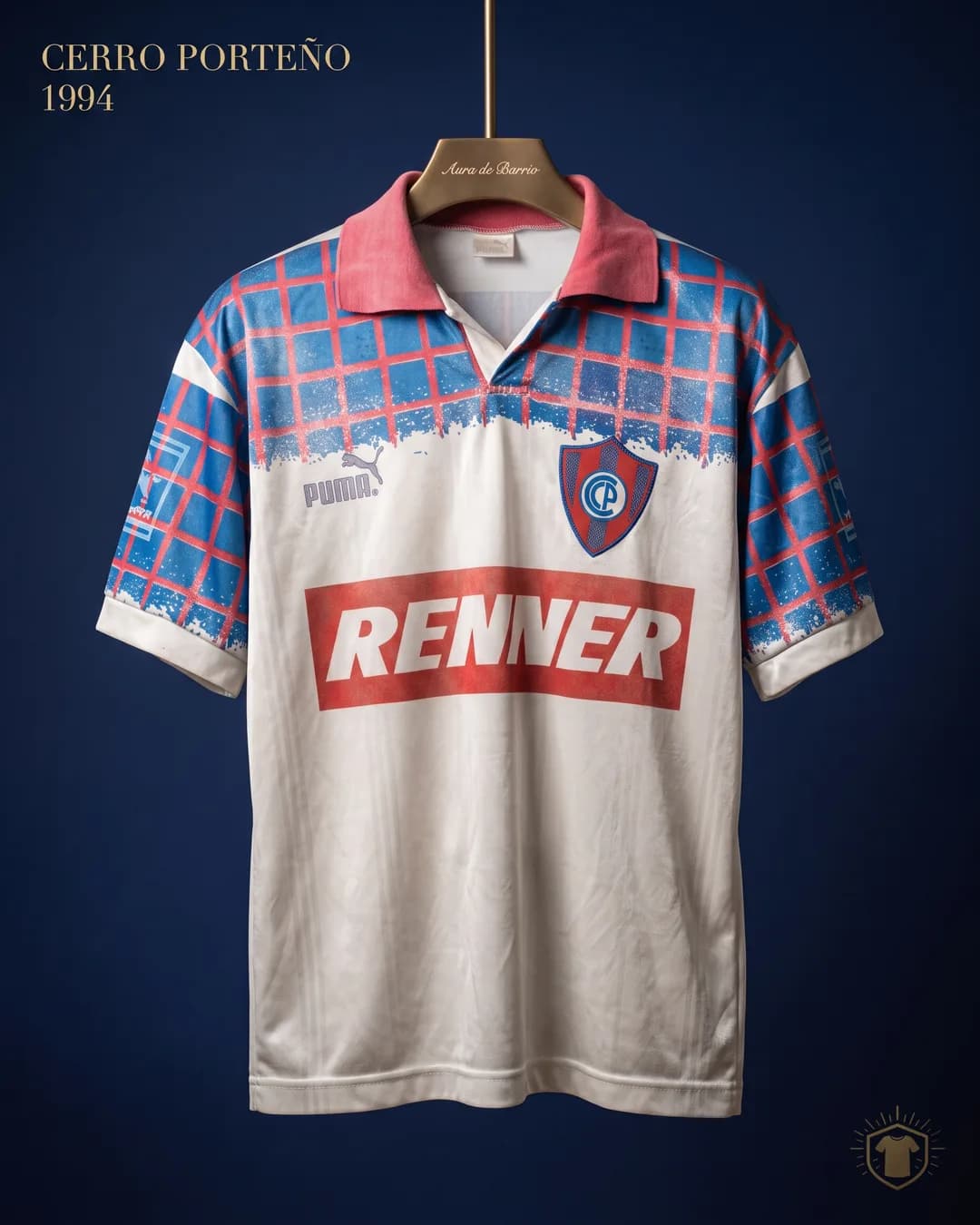 Camiseta visitante 1994 de Club Cerro Porteño (recreación)