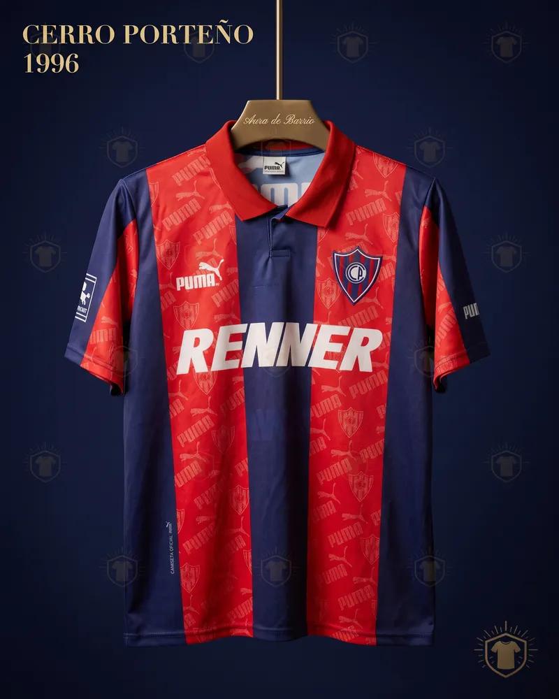 Club Cerro Porteño 1996 home shirt (recreation)