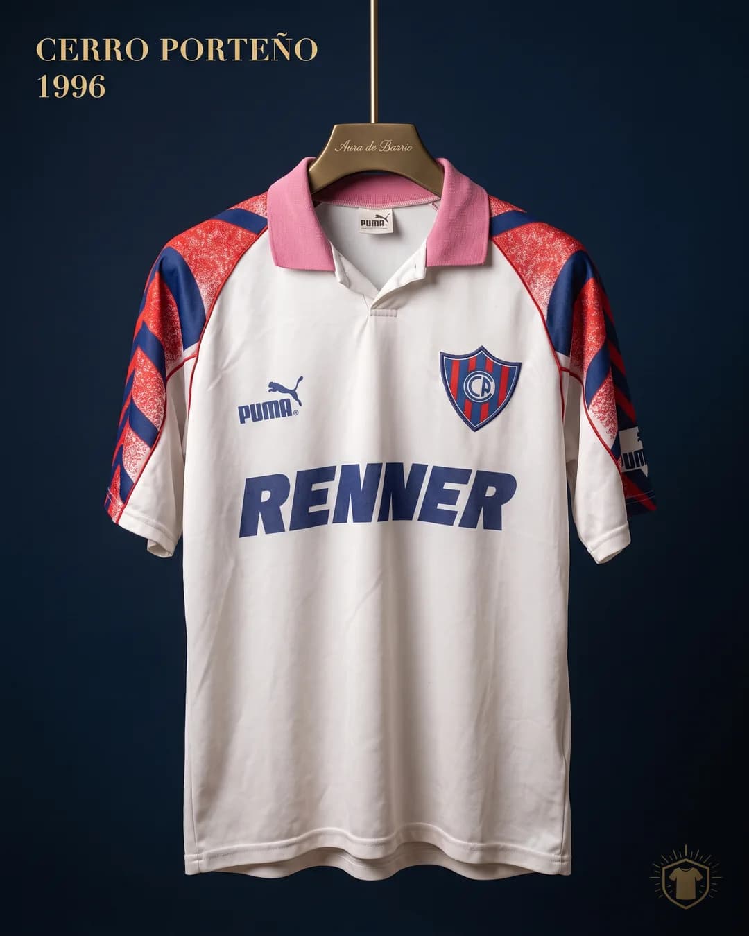 Camiseta visitante 1996 de Club Cerro Porteño (recreación)