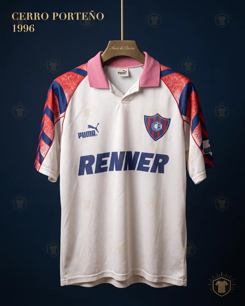 Maglia trasferta 1996 del Club Cerro Porteño (ricreazione)