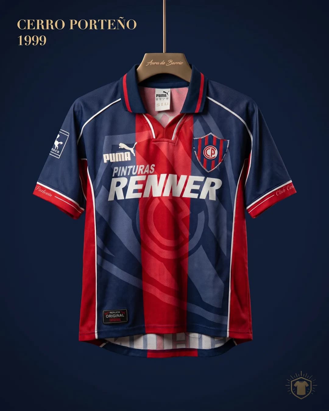 Camiseta local 1999 de Club Cerro Porteño (recreación)