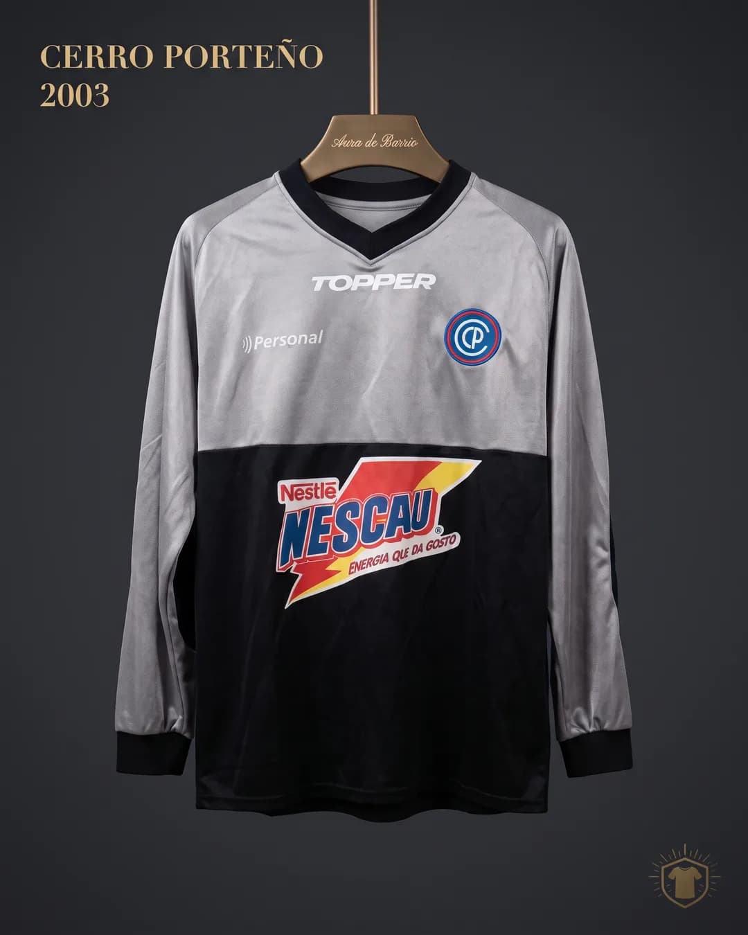 Camiseta arquero 2003 de Club Cerro Porteño (recreación)